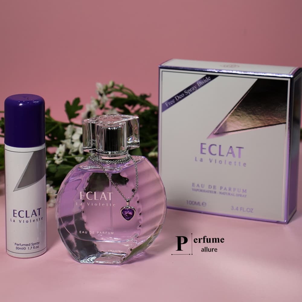 خرید ادکلن اکلت لا ویولت با اسپری رایگان فرگرنس ورد (Fragrance World ECLAT La Violette)